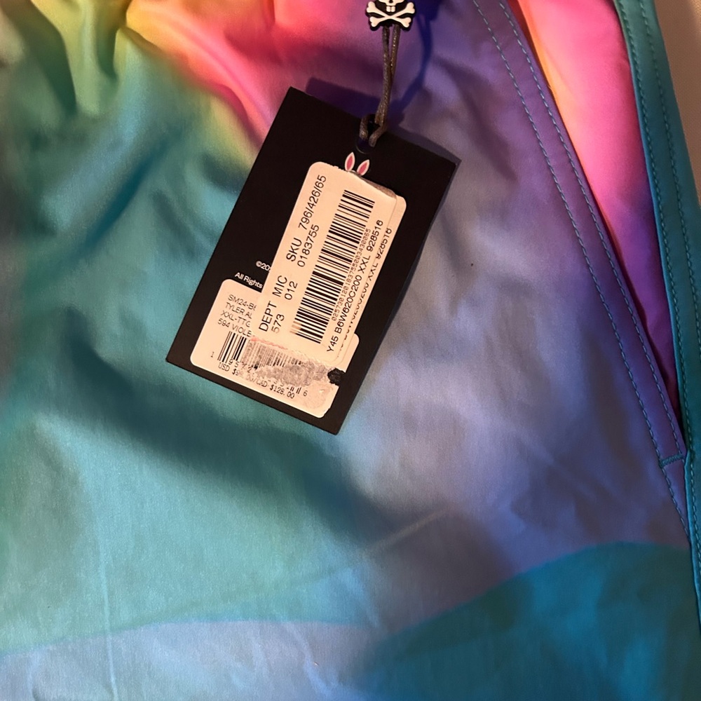NWT Psycho Bunny Multicolor Swim Trunks NWT - Picture 3 of 4
